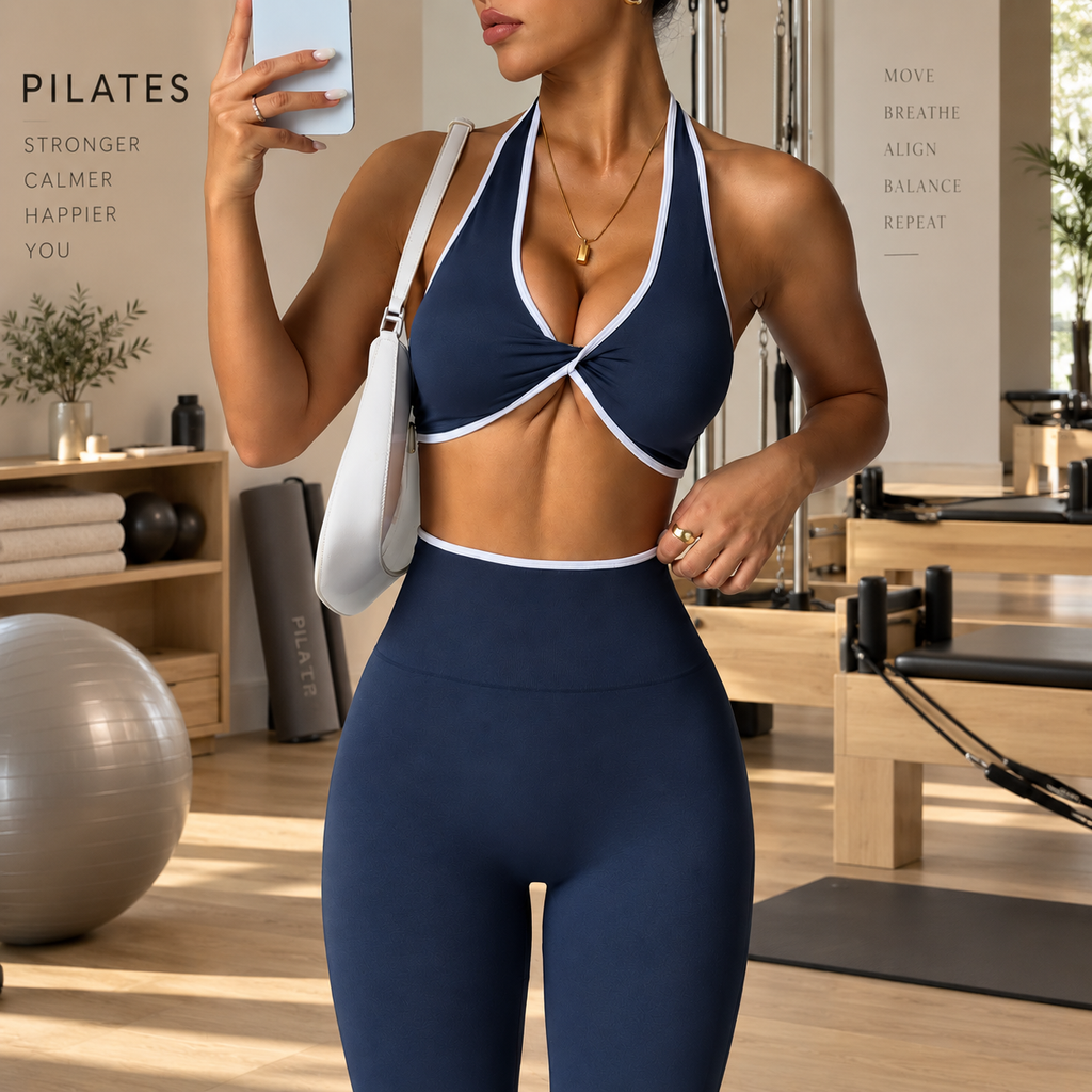 Sculpt Contrast Yoga Set
